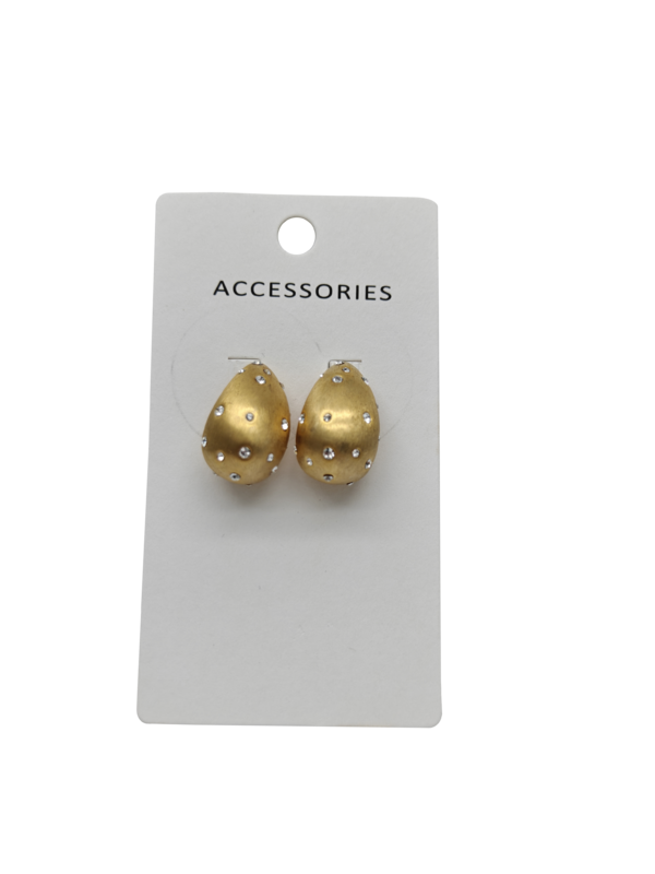 Мода Золото покрытое слезоточивые серьги клубничная форма густые серьги из нержавеющей стали женщины